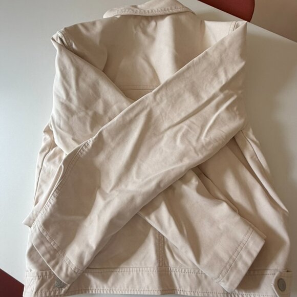 Suede Leather Free People Blair Jacket - Ivory / Cream, vegan - Picture 12 of 12